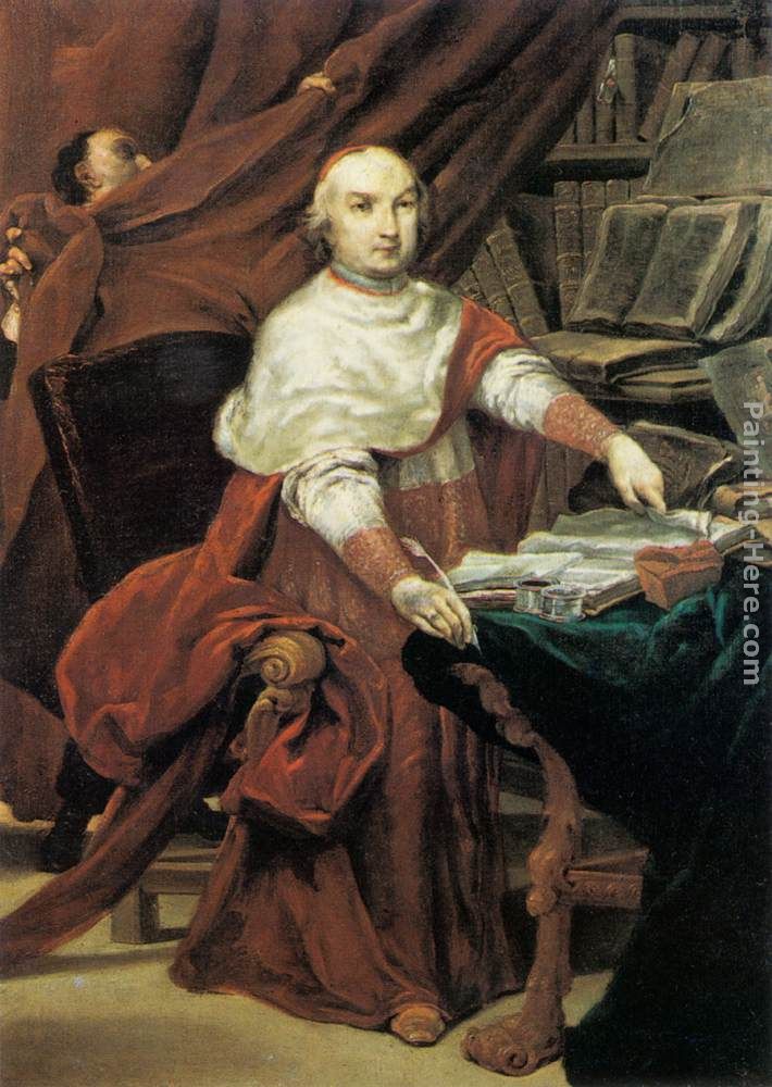 Cardinal Prospero Lambertini painting - Giuseppe Maria Crespi Cardinal Prospero Lambertini art painting